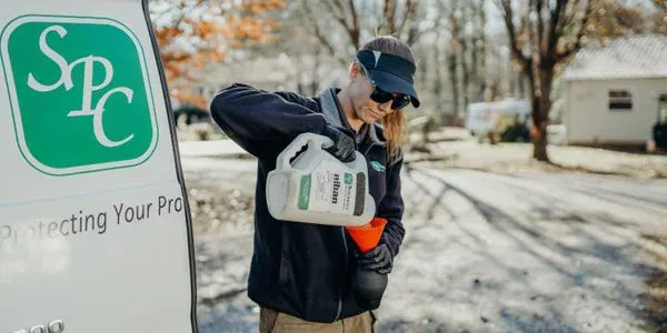 Sherrill Pest Control technician prepping for pest control treatment